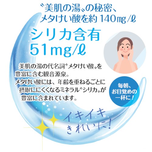 【滝野川自動車】飲む温泉 観音温泉350ml 30本入 商品画像(4)